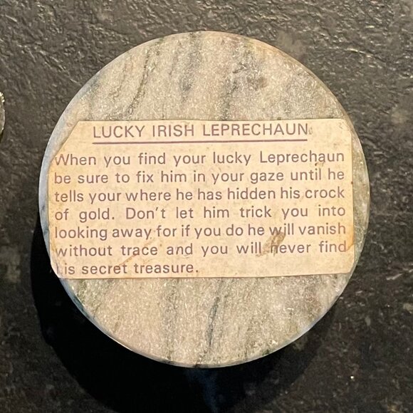 🍀 Authentic Irish Connemara Marble and Leprechaun Figure 🍀 - Picture 4 of 6